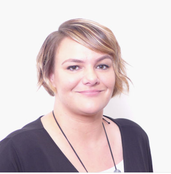 Stacey Mottershaw photograph taken against a white background, head and shoulders